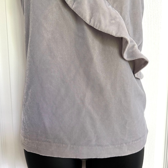 J. Crew Grey Velvet Tank Top Sz 2 Lined Cami Adjustable Straps - Picture 6 of 8